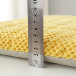 coussin siège forme amovible lavable mousse mémoire forme coton épais moderne bleu clair jaune
