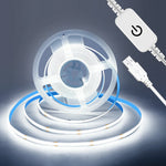 ruban led flexible blanc adhésif lisse moderne interrupteur tactile intensité variable 50000 heures 6000k