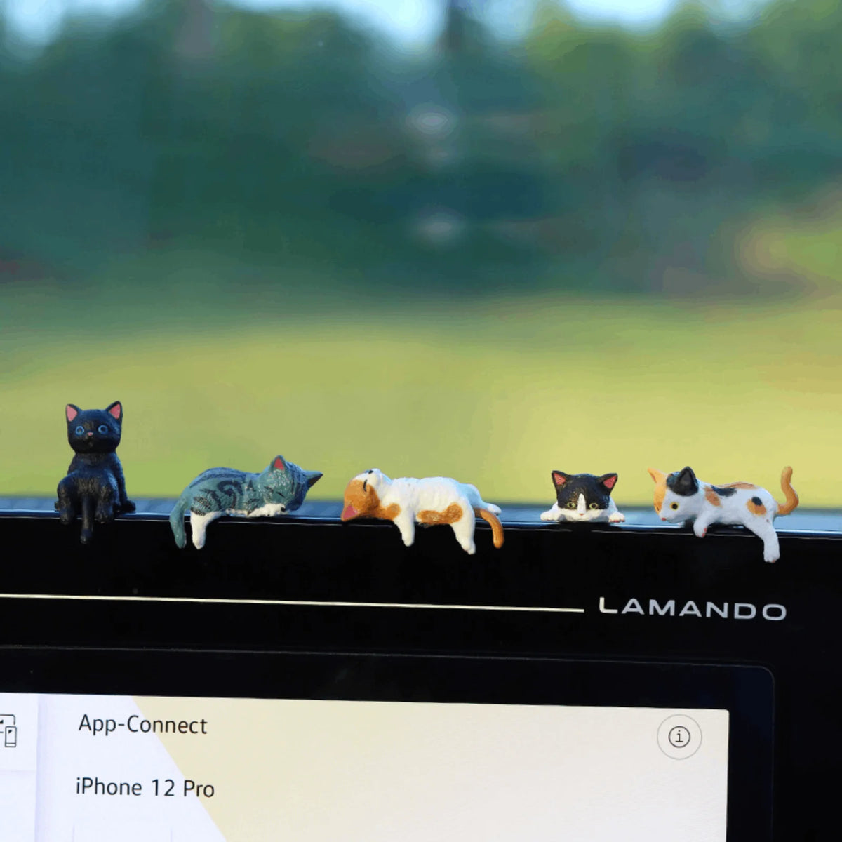 figurines chats décor animaux miniature ornement monitor décoration table cadeau