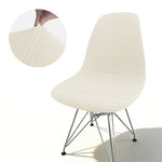 Housse chaise moderne rose clair rayures horizontales élasthanne polyester adjustable banquets mariage