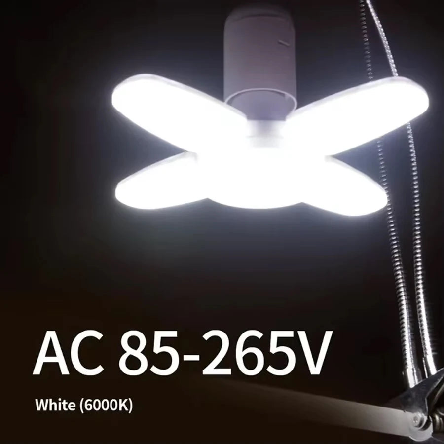 lampe led pliable réglable moderne minimaliste blanc blanc chaud motifs fleurs fixations base e27