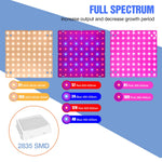 lampe led culture plantes rose rouge bleu moderne grille led crochets adaptateurs eu us