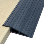 profil seuil adhésif pvc imitation bois marron foncé beige clair brun clair contemporain 1m