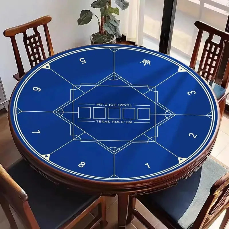 nappe poker tapis jeu vert bleu marine motif cartes table maison casino