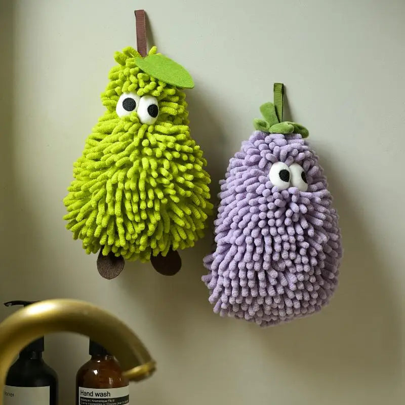 gant toilette vert violette peluche brossée décoratif animé ruban adhésif erotique chambre erotique erotique