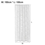 rideau dentelle florale transparent blanc romantique tringle 150x200cm 150x100cm 70x60cm decoration european americain