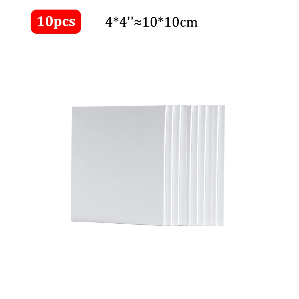 toiles d'art blanches modernes tissées opaques 10x10cm 13x18cm 18x24cm 20x20cm 24x30cm