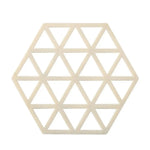 tapis table silicone moderne bleu blanc rouge noir géométrique hexagon linéaire respectueux environnement