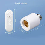 interrupteur adaptateur e27 lampe basse consommation led télécommande blanc on off chambre bébé