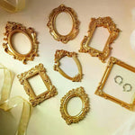 cadre mural doré ornements floraux baroque décoration chambre salon souvenirs diy vintage sculpté