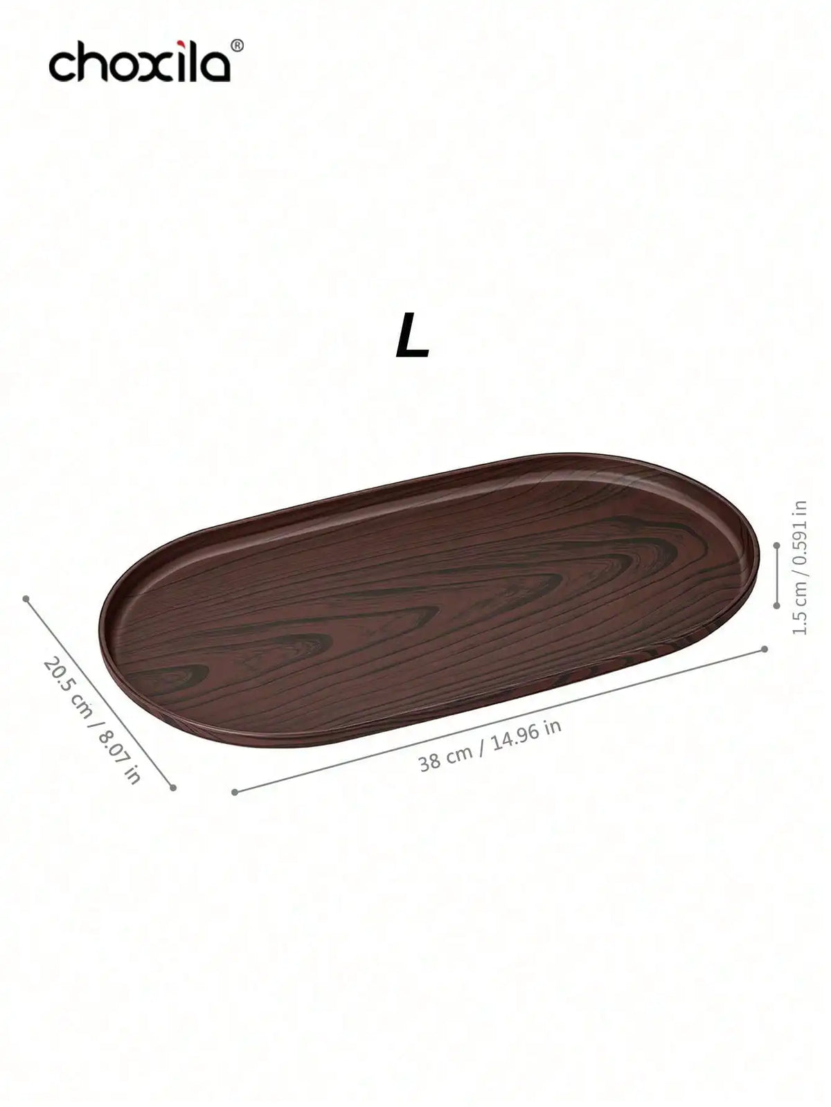 assiettes ovales marron marbre modernes set différentes tailles rangement maison decoration