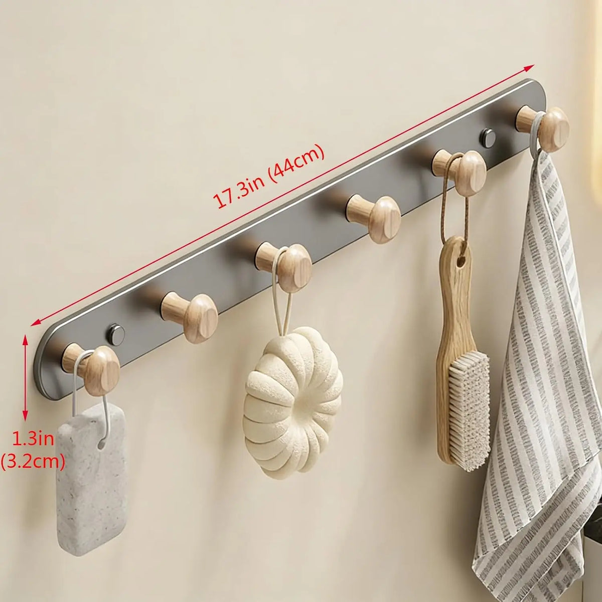 porte serviettes mural moderne bois blanc fixations serviettes gant cuisine sac rangement