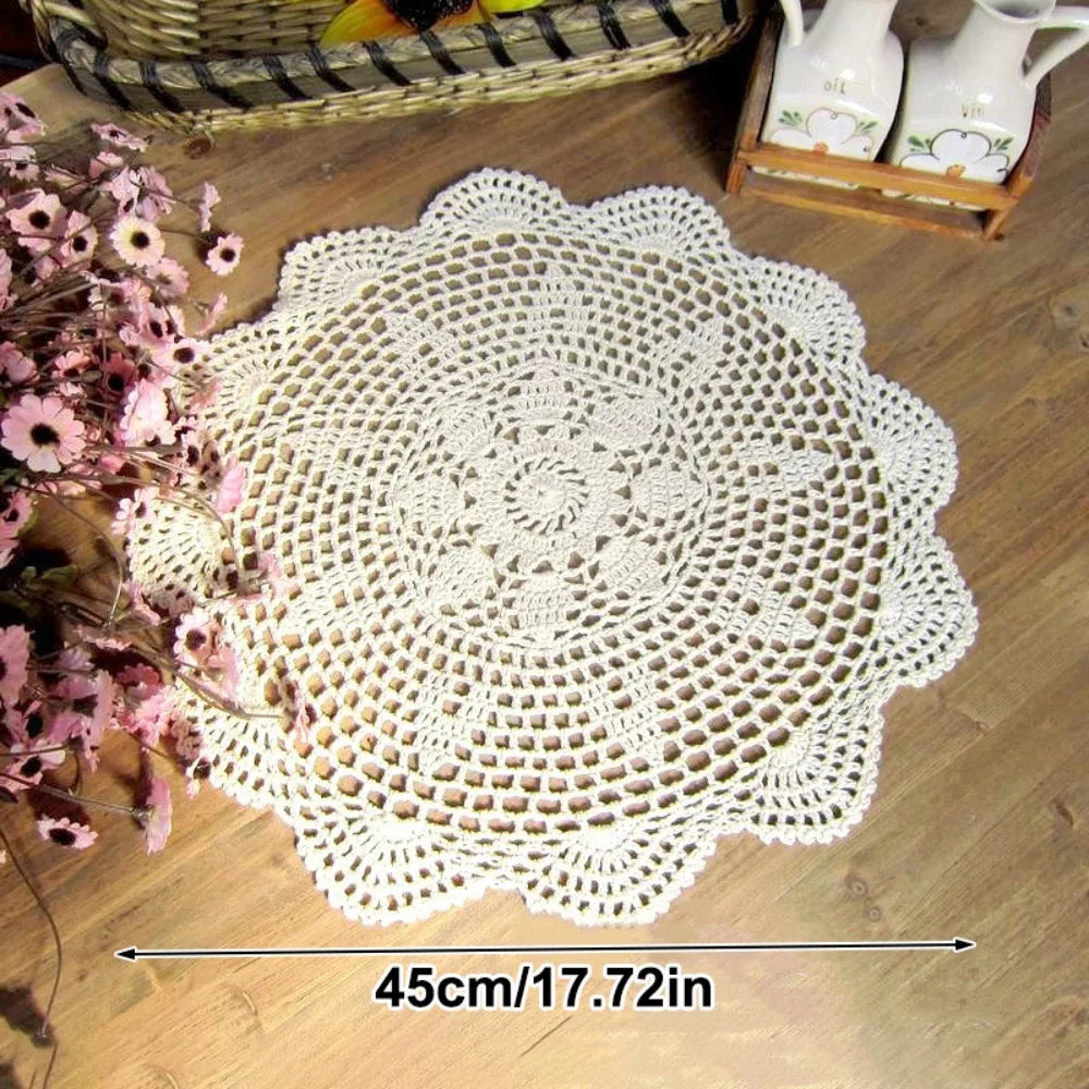 serviettes table polyester fleuris traditionnelles 40cm beige clair réutilisables pâques fête