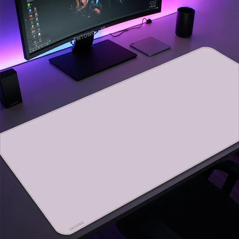 grand tapis souris gamer xxl informatique moderne couleur pastel bleu rose blanc