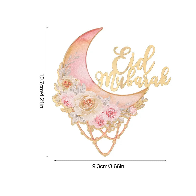 décoration gâteau or rose bleu boho chic pique bois fleurs géométrique İslam fête