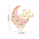 décoration gâteau or rose bleu boho chic pique bois fleurs géométrique İslam fête