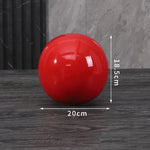 décoration moderne boule céramique rouge bleu jaune uni opaque chambre