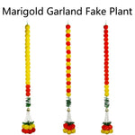 guirlande artificielle jaune rouge vert boules couleur petites feuilles cloches dorées décoration fête mariage