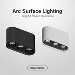 lampe surface moderne minimaliste autonome vis blanc noir 58mm 100mm 71mm 159mm 71mm 309mm