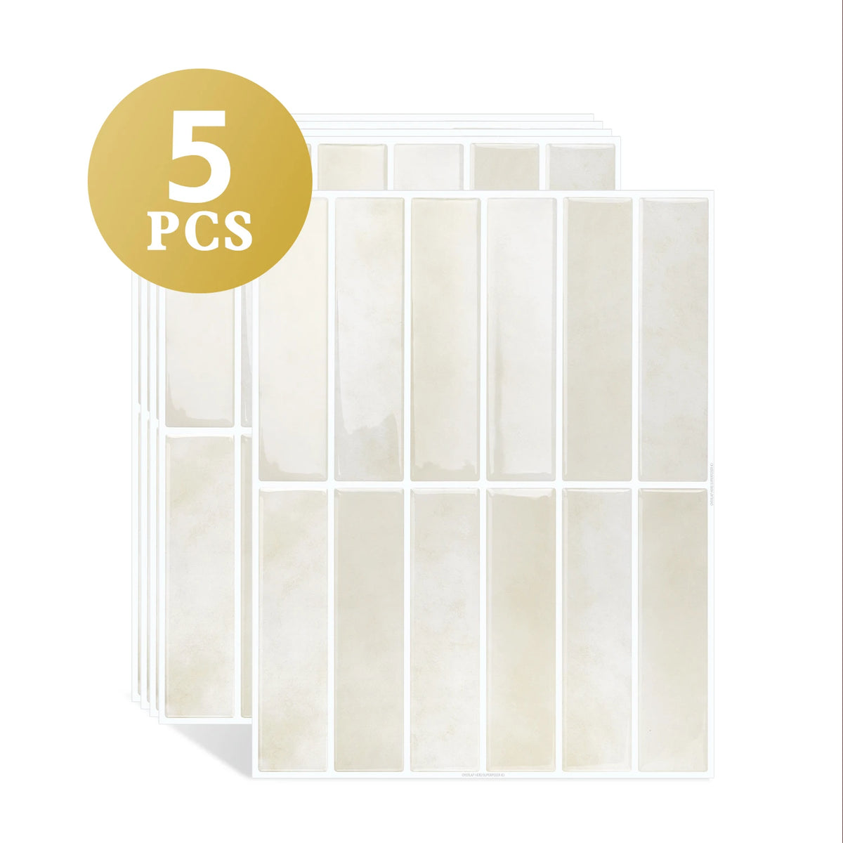 autocollants carrelage moderne beige clair imperméable facile nettoyage résistant eau chaleur surfaces bois verre