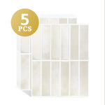 autocollants carrelage moderne beige clair imperméable facile nettoyage résistant eau chaleur surfaces bois verre