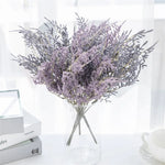 bouquet artificiel moderne fleurs mixtes couleurs chaudes herbe soie décoration table événement mariage