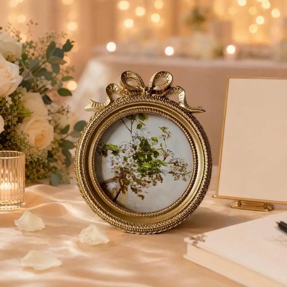 cadre photo vintage or floral décoration intérieure shabby chic posable mur bouquet fleursportrait