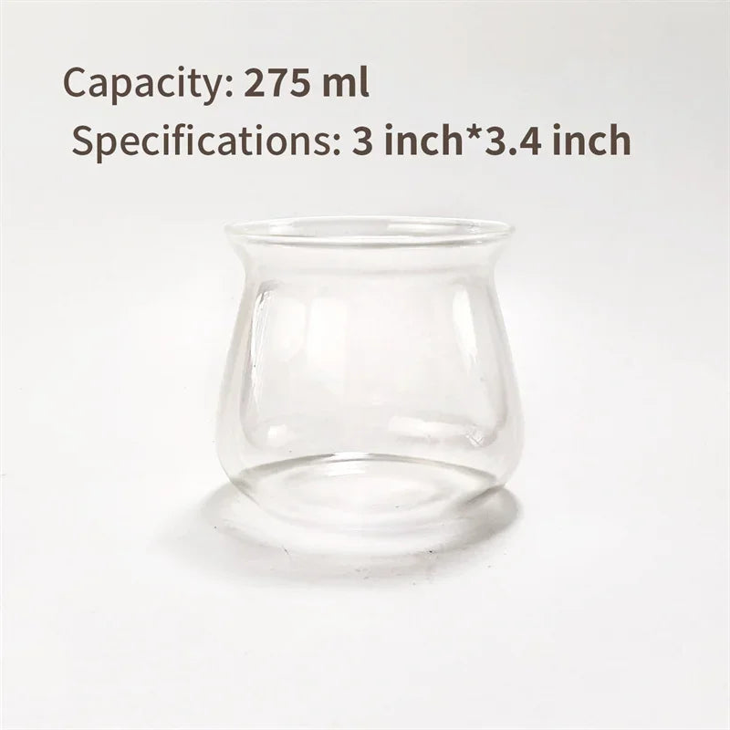 ensemble verres transparents moderne 520ml 275ml plateau bois sucre cubes