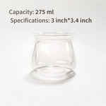 ensemble verres transparents moderne 520ml 275ml plateau bois sucre cubes