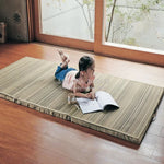tapis pliable tissé vert olive traditionnel minimaliste opaque 75x200cm
