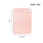planches découper rectangulaires plastique pp vert pastel rose clair blanc moderne respectueux environnement