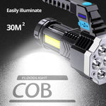 lampe torche led rechargeable leds cable usb moderne robuste camping