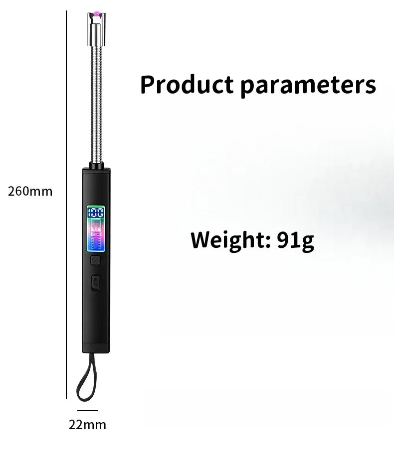 igniteur flamme pulsée électrique moderne fibre carbone windproof cigar lighter accessoire fumeur masculin cadeau
