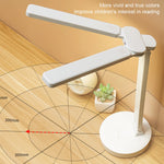 lampe pliable blanc moderne bras articulés led intensité variable usb eye protection chambre nocturne
