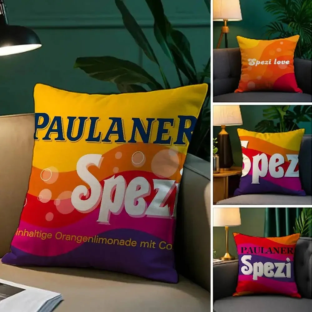 coussin carré moderne multicolore motif bulles polyester lavable 35 45 50 60 cm
