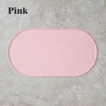 tapis nourriture animaux silicone sécuritaire pliable anti fuites universel beige jaune rose vert moderne