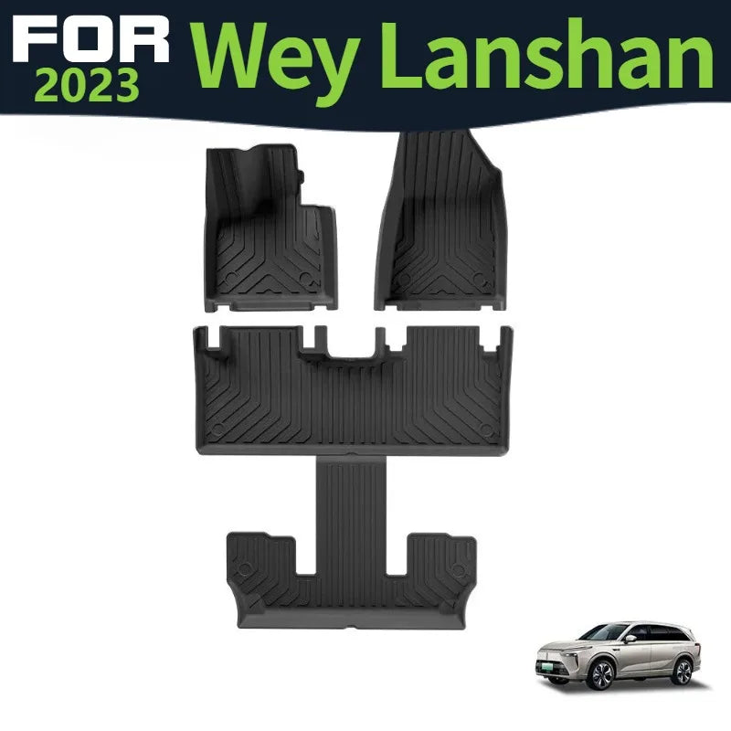tapis sol voiture noir rayures diagonales moderne waterproof eyelets fixations