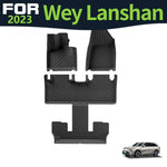 tapis sol voiture noir rayures diagonales moderne waterproof eyelets fixations