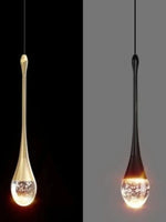 suspension lumineuse or transparente bubbles moderne ampoule câble led chambre salon restaurant