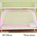 filet protection lit enfant transparent blanc rose bleu moderne clips inclusion