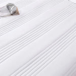 couverture d'été blanche rayures horizontales moderne lit double oreillers tapis