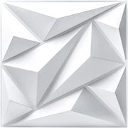 panneaux muraux 3d géométriques blanc gris relief moderne minimalisteintérieur salon chambreDecorationMur