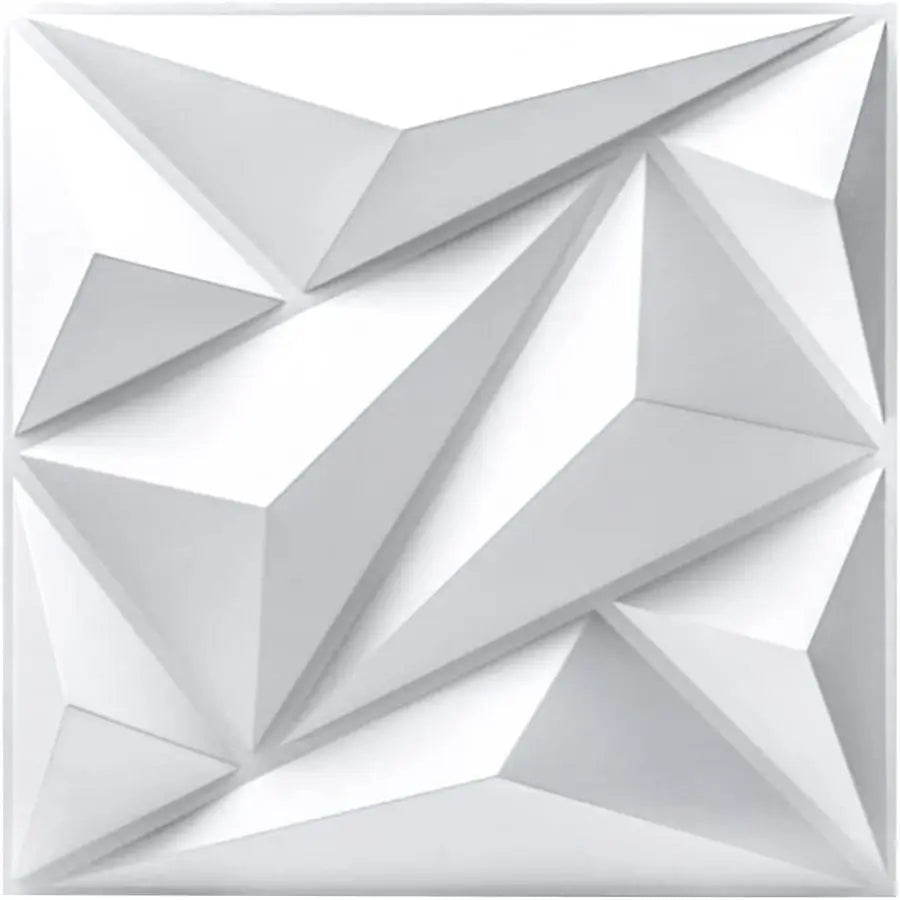 panneaux decoratifs 3d blanc geometrique moderne adhesif 30cm 30cm intérieur decoration