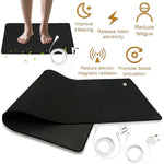 tapis antidérapant noir moderne pu flocage imperméable souple maison