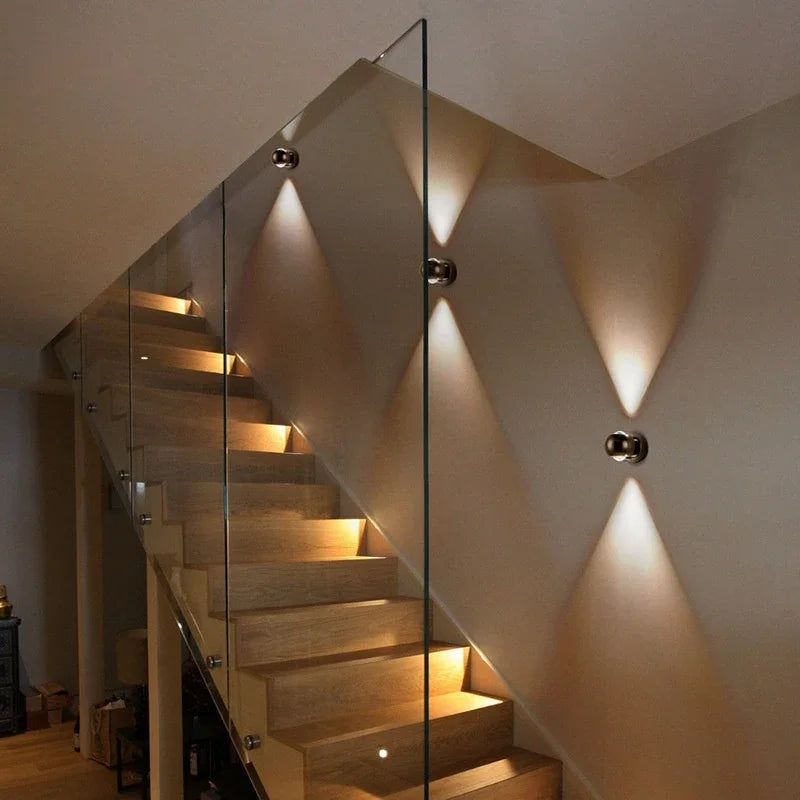 applique murale led verre or noir moderne brillants intérieur salon chambre