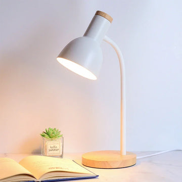 lampe table bois fer pliable nordique moderne lecture salon chambre