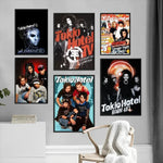 affiche pop art rock toile sans cadre nature morte rectangulaire vertical