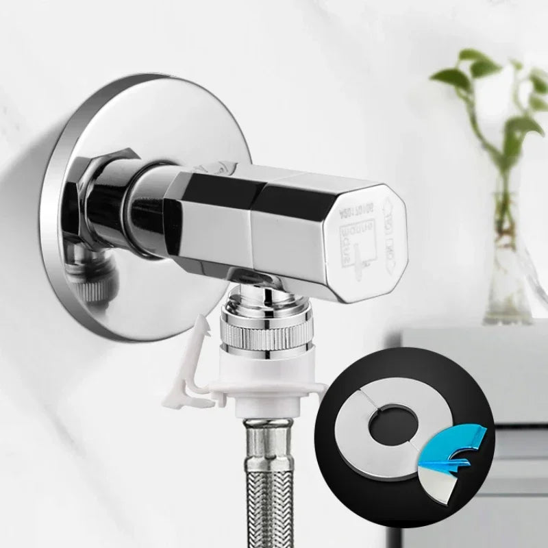 Cache tap acier inoxydable argenté adhésif moderne robinetterie conduites douche 66mm 99mm 140mm