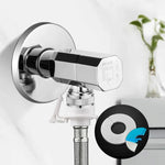 Cache tap acier inoxydable argenté adhésif moderne robinetterie conduites douche 66mm 99mm 140mm