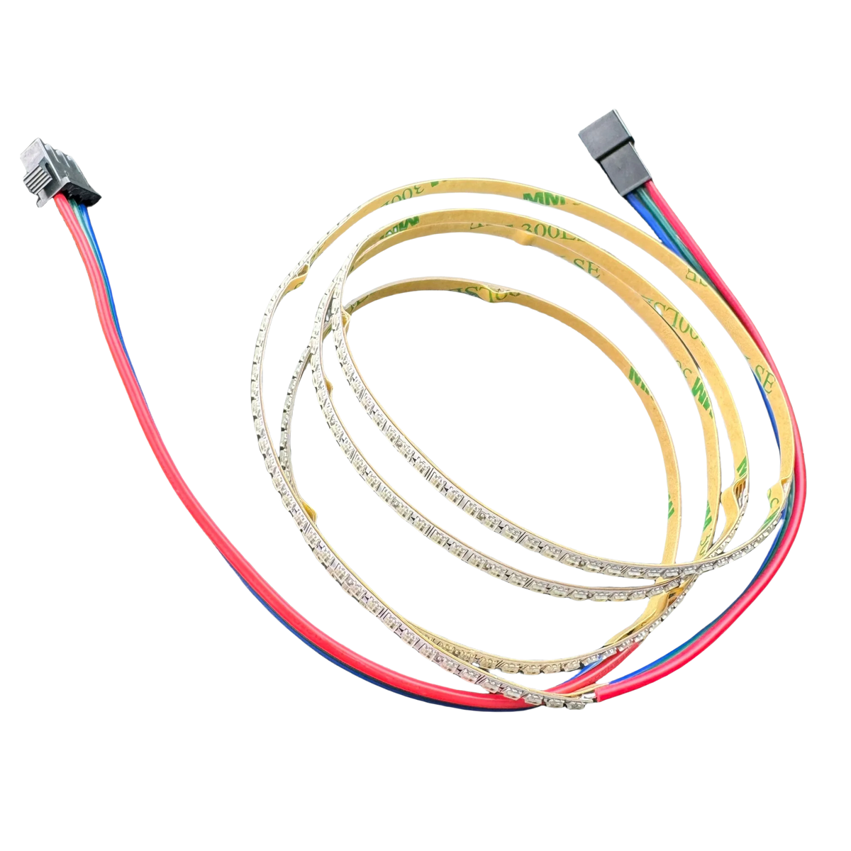ruban led blanc 4mm large 300 diodes rgb addressable connecteur deux broches moderne 10w